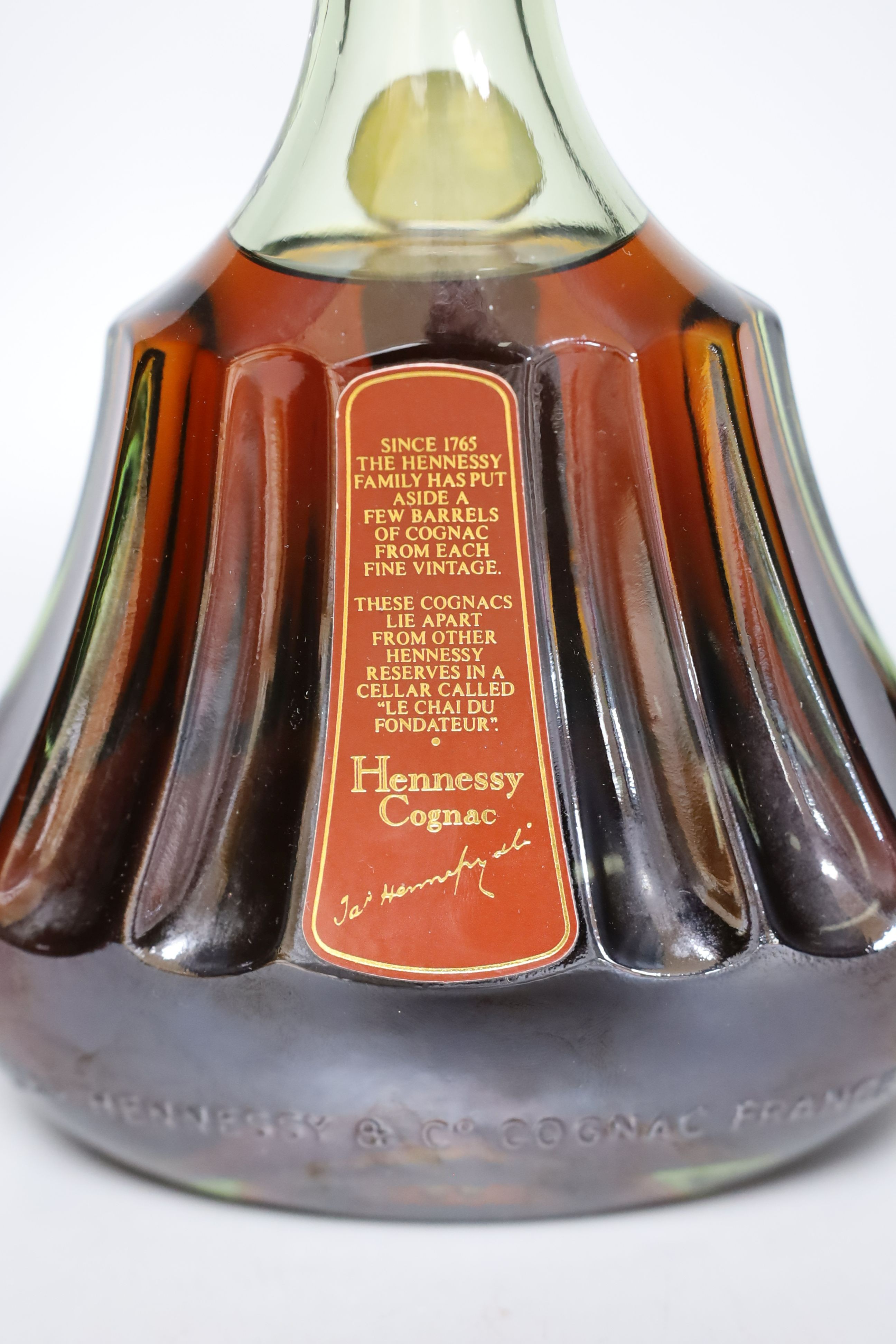 A cased bottle of Paradis Hennessey cognac, 70cl